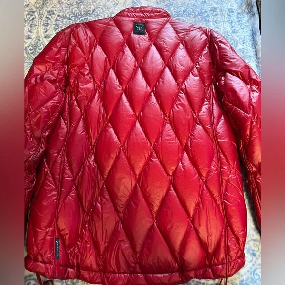 Armani Jeans Red Quilted Jacket - Picture 3 of 7